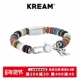 KREAM 李斯丹妮同款 原创 彩色火山石手链男嘻哈女拼接CREATE方块