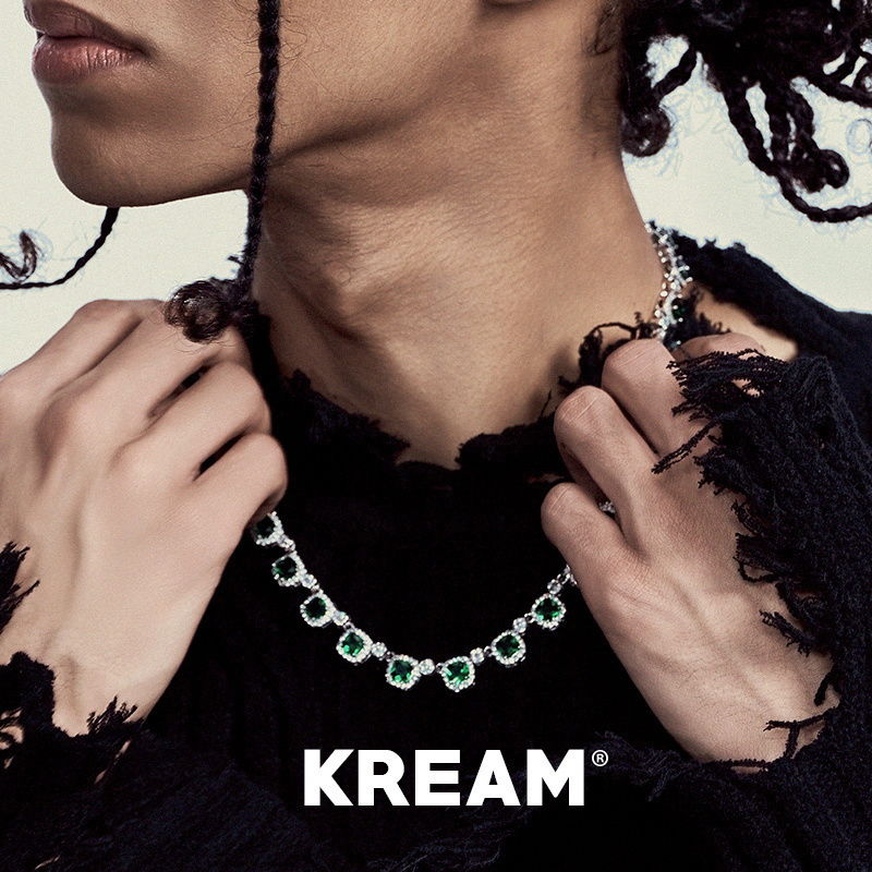 KREAM6色超闪方糖锆石项链