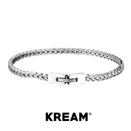 KREAM 钛钢鱼骨手链男士嘻哈百搭手镯欧美潮流简约