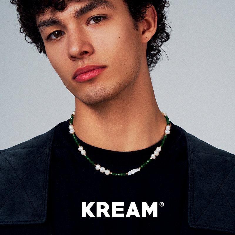 KREAM绿石天然珍珠项链图片