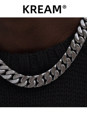 KREAM 原创 双面拉丝古巴项链男嘻哈女短同款 cuban link 锁骨链