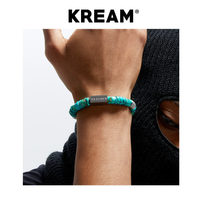 KREAM 原创绿松石手链男嘻哈女同款