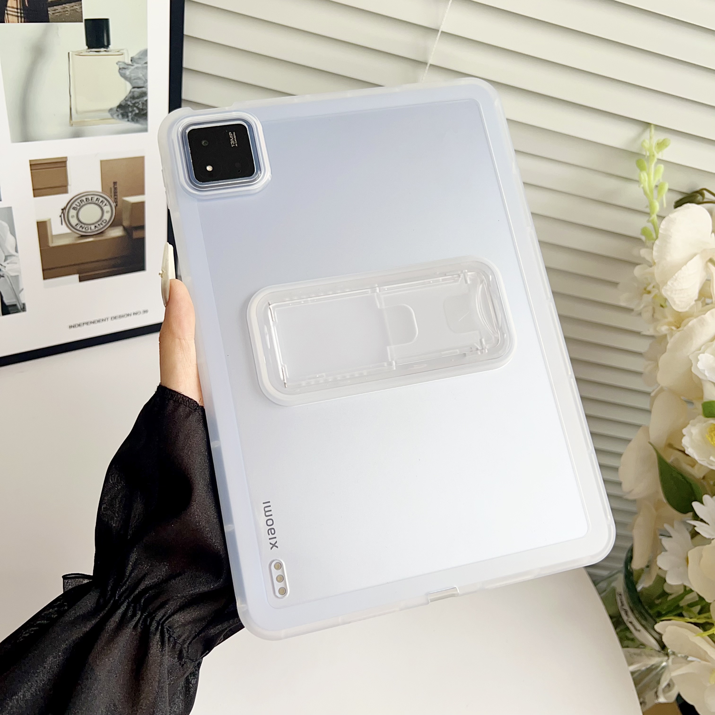 适用于小米平板8系列透明支架壳