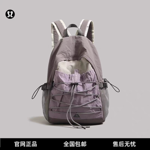 LULU NOBLE双肩包女2025新款书包户外运动徒步登山背包短途旅行包