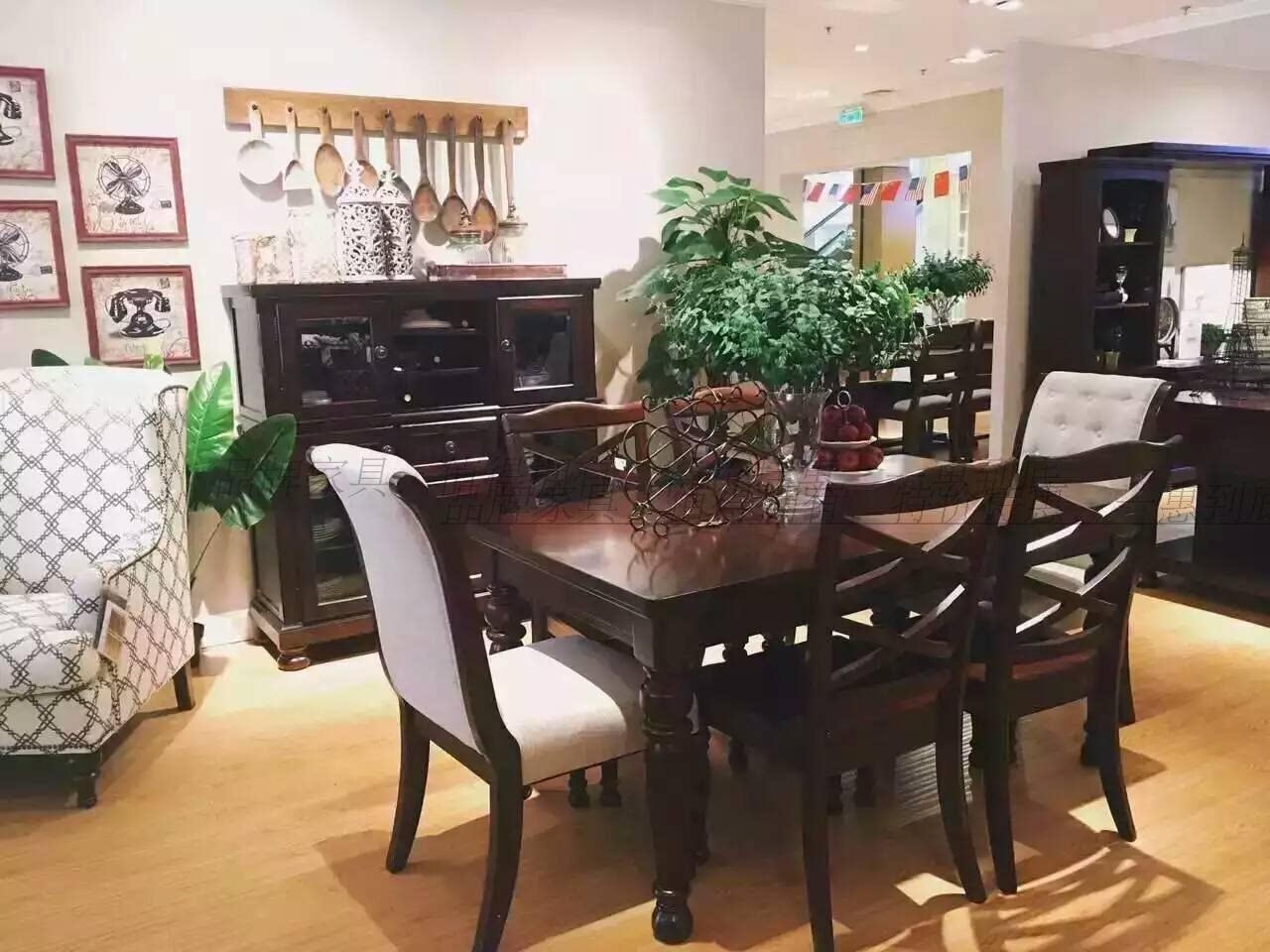 American style One meter table stretching table stretching table Dining chair Armchair Soft bag chair Benchin the Residential furniture , Tables , Dining table  category - from Buy2taobao.com to provide professional Taobao agent buy service