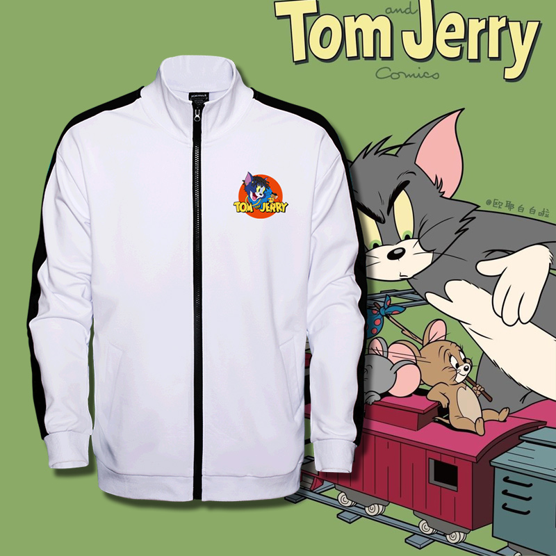 汤姆杰瑞猫和老鼠保暖立领卫衣