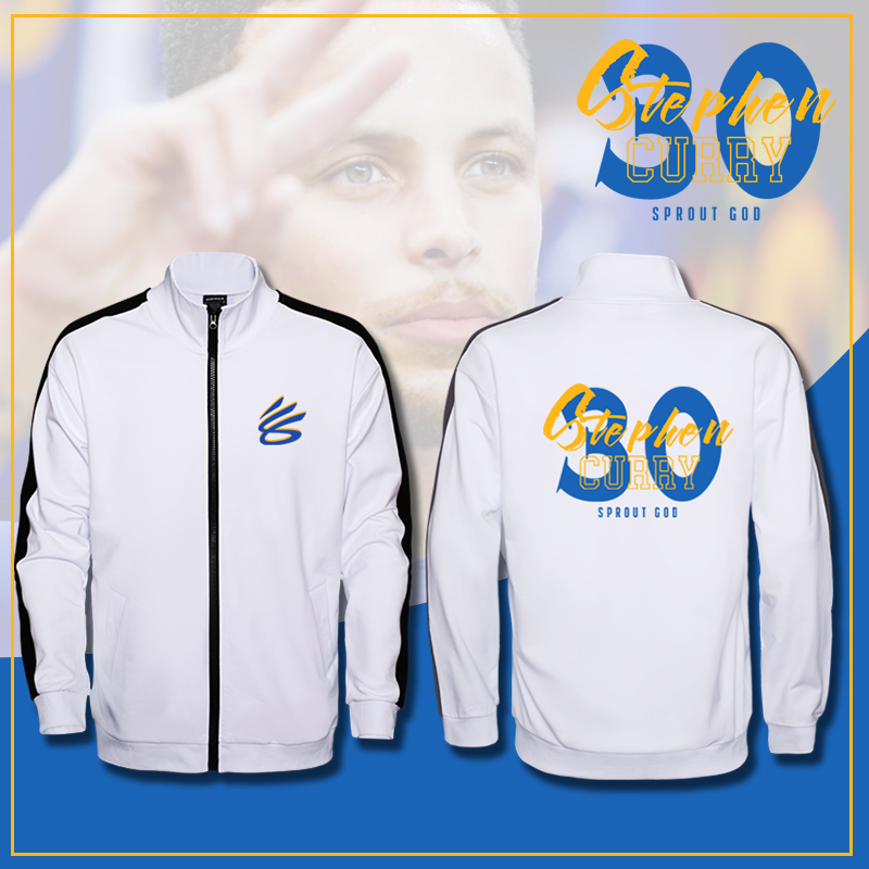 斯蒂芬库里夺冠运动秋冬立领金州