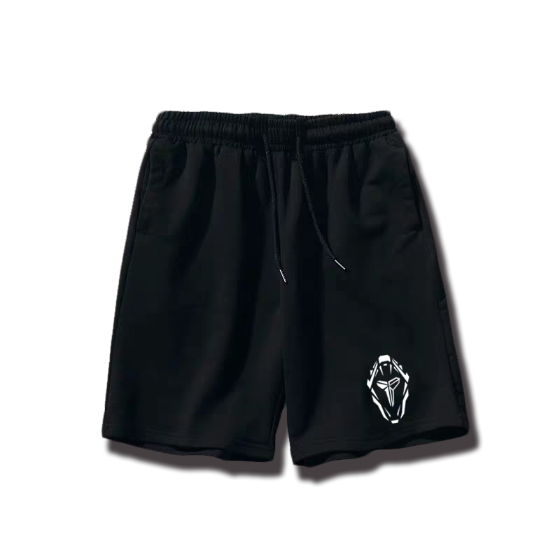 科比黑曼巴mamba纯棉纪念透气篮球运动kobe短裤宽松透气五分卫裤