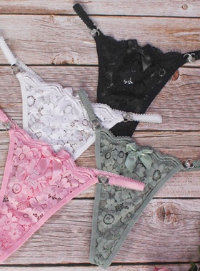 Women Sexy Lace G String T back Thongs Panties Multicolored