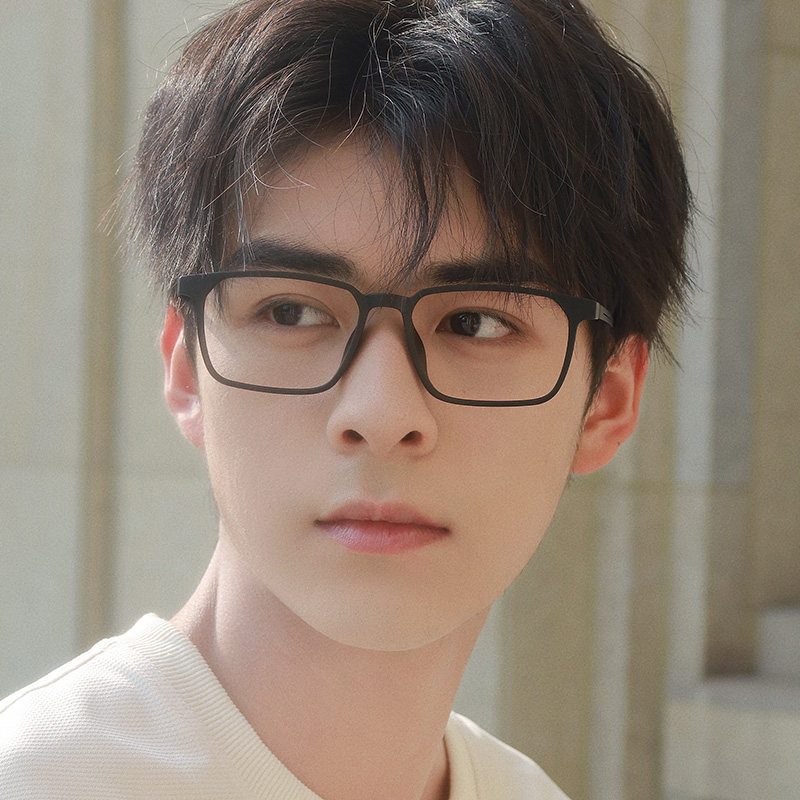 夏季新橡皮钛近视眼镜超轻商务气质男品简约百搭不挑脸可配有度数