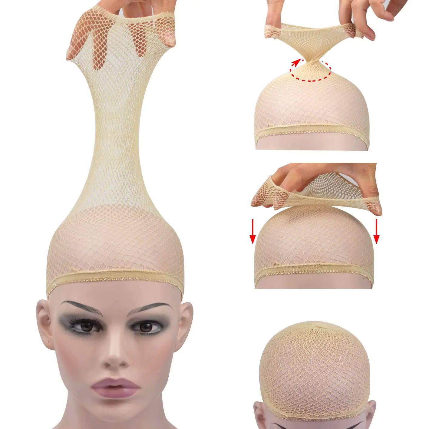 Mesh Wig Cap Nylon Hair Net New Stretchable Elastic Hairnets
