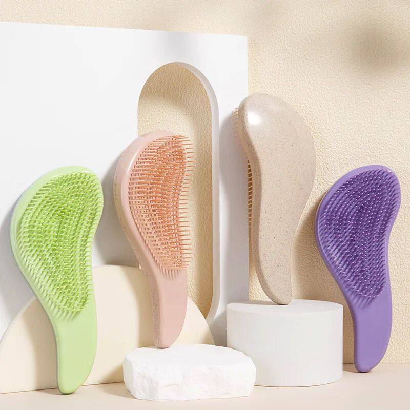 1pcs Magic Detangling Hairbrush Soft Wheat Straw Scalp Massa