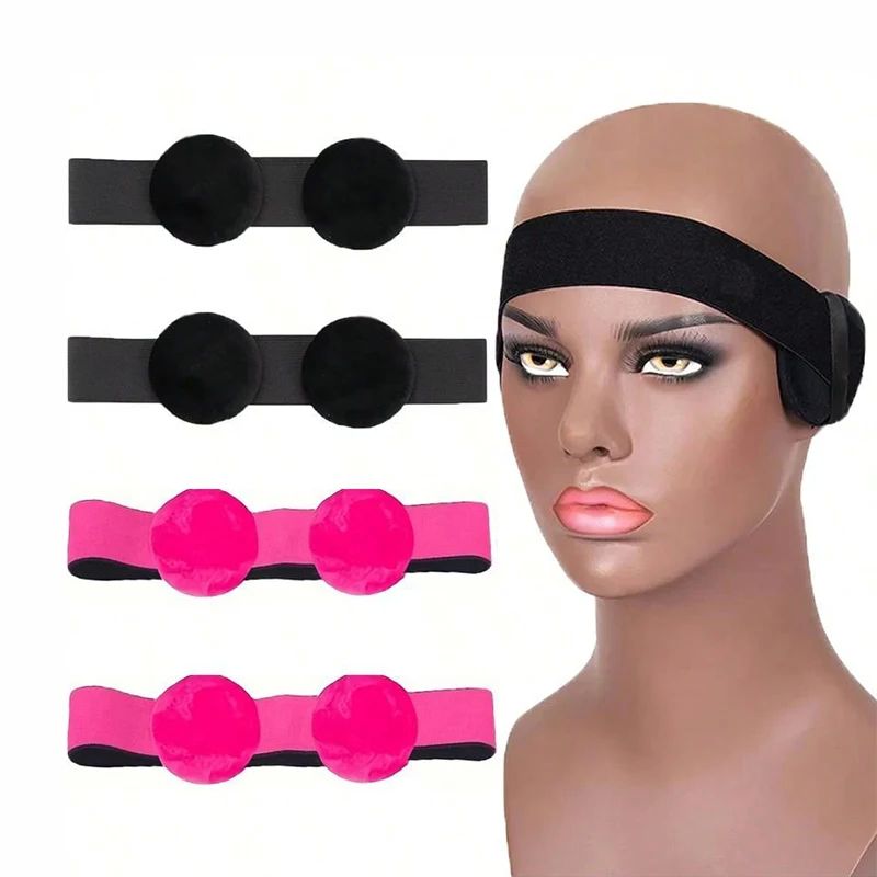 4 Pcs Wig Bands for Keeping Wig in Place with Ear Covers - E
