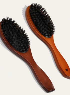 New Arrival Hair Brush Wood Handle Boar Bristle Beard Comb S
