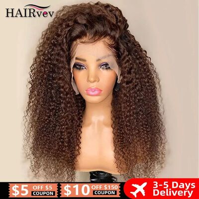 13x4 Chocolate Brown Lace Front Wigs Colored 13x6 HD Transpa
