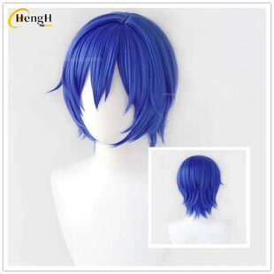 High Quality 30cm KAITO Cosplay Wig Anime Short Blue Wig Hea