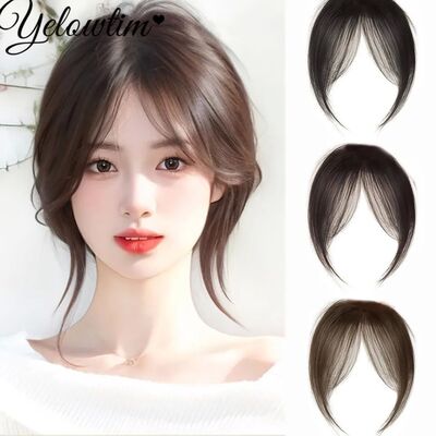 Synthetic Fake Air Bangs Natural Forehead Fake Fringe Hair B