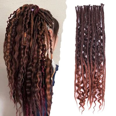 Synthetic 16Strands/Lot SE Dreadlocs Braids 24 Inch Hair Ext