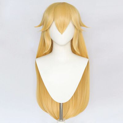Synthetic Hair 30 Inch Long Blonde Straight Princess Peach C