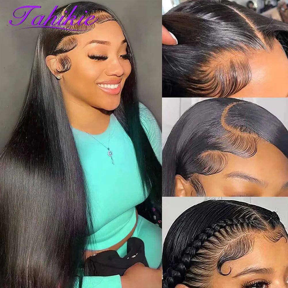 13x6 Straight Lace Front Wig 360 Lace Frontal Wig HD Transpa