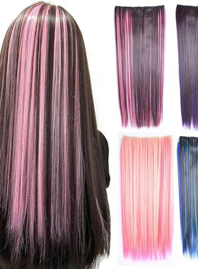 Jeedou Straight Synthetic Hair One Piece 5 Clips Clip in Hai