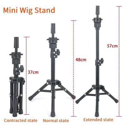 Mini Wig Head Stand Adjustable Wig Stand Tripod For Canvas B