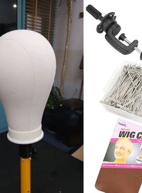 Canvas Wig Head Wig Stand 21-24inch Mannequin Head for Hairs