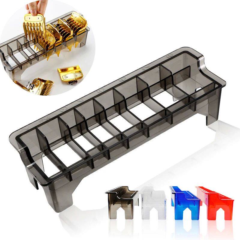 8 Grid Guide Limit Comb Holder Hair Clipper Storage Box Hair