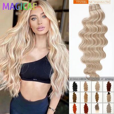 30Inch 200Gram Blond Highlight 27/613 Ombre Brown 6# Bio-Pro