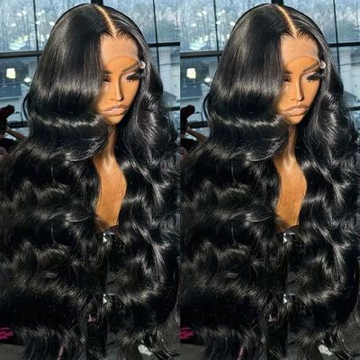 Body Wave 13x4 HD Transparent Lace Front 100% Human Hair Wig