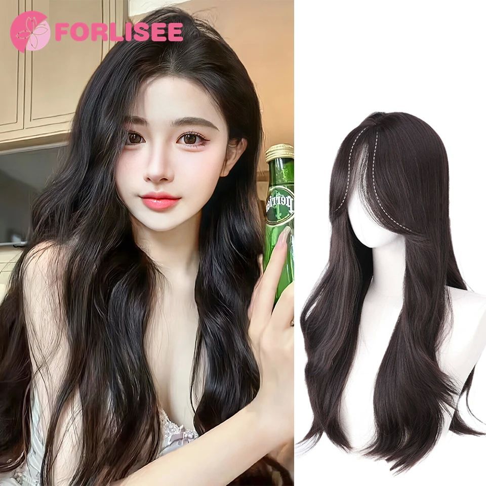 FORLISEE 23-Inch Korean-style S-slit Long Curly Hair Synthet