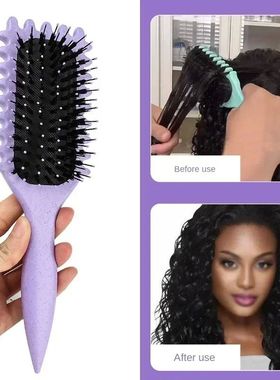 Women's Hair Comb Hollow Shaped Curly Hair Comb Multi Functi