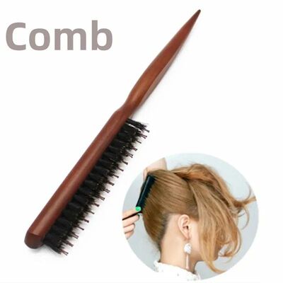 Professional Salon Teasing Back Hair Brushes Boar Bristle Wo