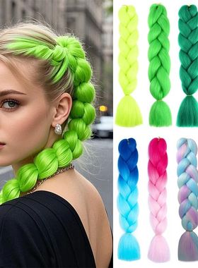 Synthetic Ombre Braiding Hair 24Inch 1Pack Pre Stretched Box
