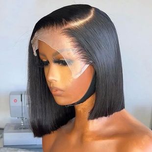 Bob Wig Brazilian Hair Lace Front Human Hair Wigs Short Bob