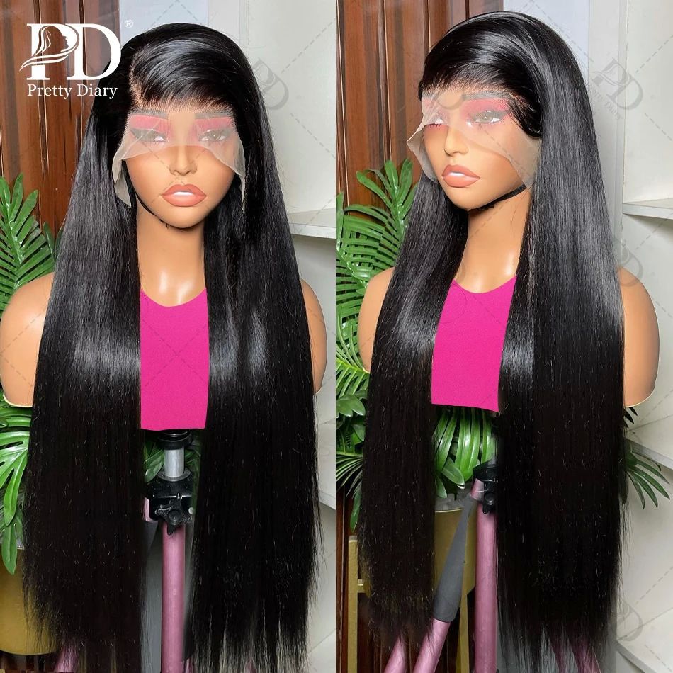 30 32Inch 360 Full Lace Frontal Wig 100% Human Hair Brazilia