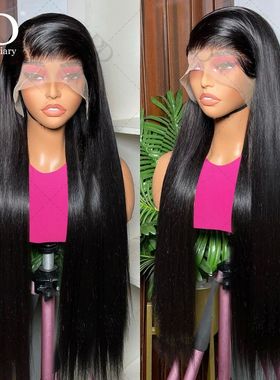 30 32Inch 360 Full Lace Frontal Wig 100% Human Hair Brazilia