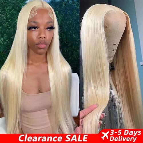 Blonde 613 13x6 Lace Frontal Wigs HD 613 Lace Front Human Ha