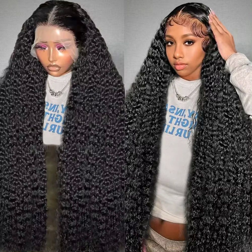 30 40 Inch 13x6 Hd Lace Frontal Wig Water Deep Wave Human Ha