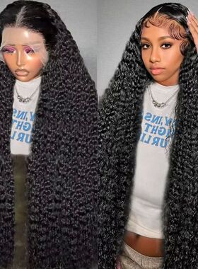 30 40 Inch 13x6 Hd Lace Frontal Wig Water Deep Wave Human Ha