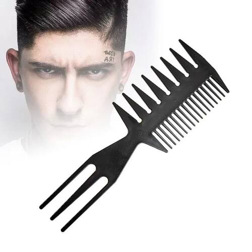 Big Teeth Double Side Tooth Combs Barber Hair Dyeing Cutting