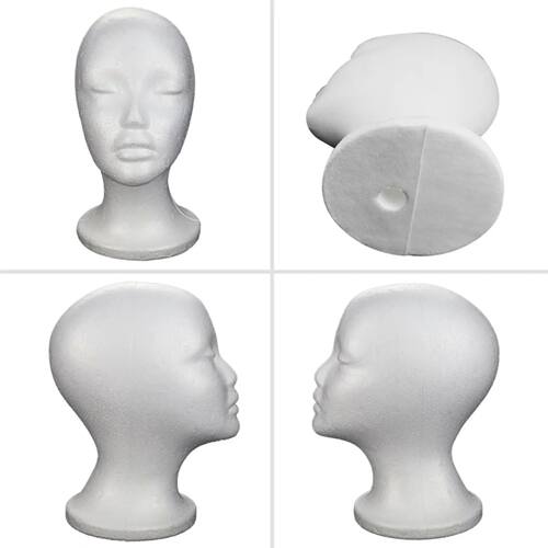Female Foam Mannequin Head Hat Caps Wig Display Holder Acces