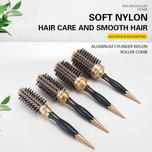 New Handle Round Rolling Brush Straight Twill Hair Comb Boar