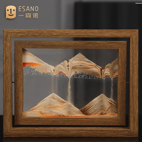 3d立体创意解压流沙画 画摆件客厅玄关电视柜办公室桌面旋转装饰