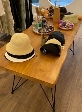 服装店实木展示架中岛台
