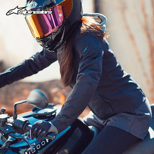 a星alpinestars女士摩托车骑行服休闲连帽女骑士装 备机车外套BOND
