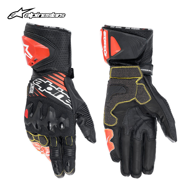 a星alpinestars摩托车手套专业赛道袋鼠皮机车比赛骑行GP TECH V2