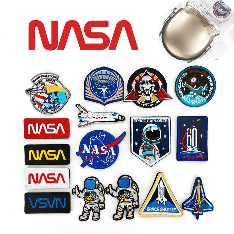 nasa美国阿波罗刺绣魔术贴臂章徽章标志袖标宇航员发现号航天飞