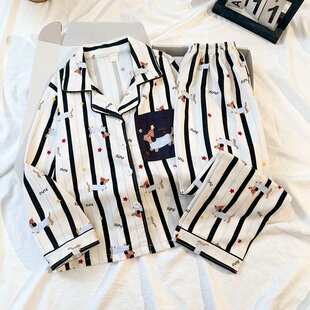 儿童睡衣2026新款男童纯棉长袖春秋季男孩青少年中大童卡通家居服