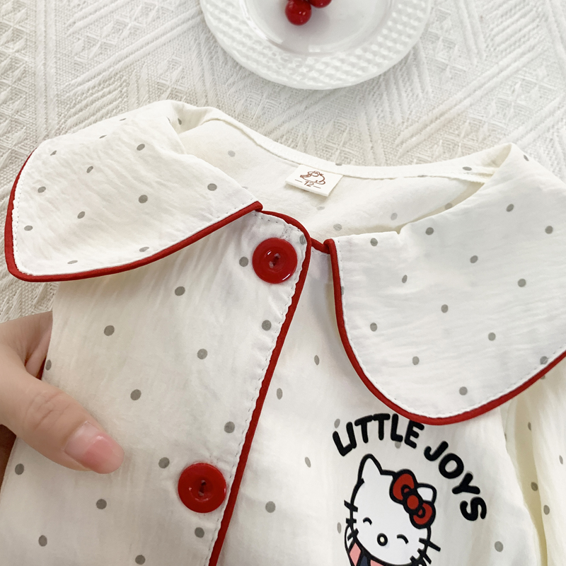 女童睡衣春秋款2025新款纯棉长袖秋季儿童公主女孩宝宝家居服套装